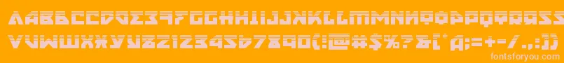 nyethalf Font – Pink Fonts on Orange Background