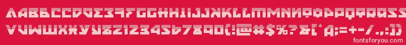 nyethalf Font – Pink Fonts on Red Background
