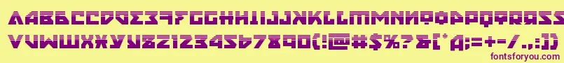 nyethalf Font – Purple Fonts on Yellow Background