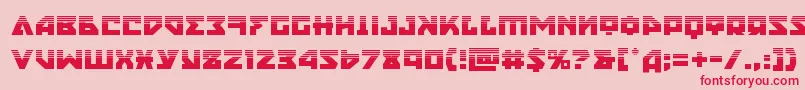 nyethalf Font – Red Fonts on Pink Background