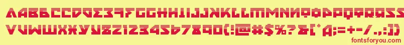 nyethalf Font – Red Fonts on Yellow Background