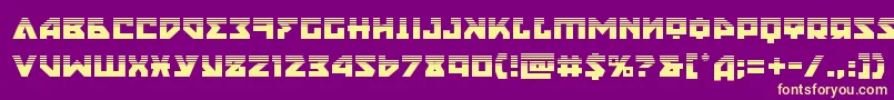 nyethalf Font – Yellow Fonts on Purple Background