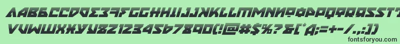 nyethalfital Font – Black Fonts on Green Background