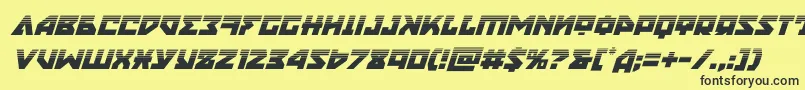 nyethalfital Font – Black Fonts on Yellow Background