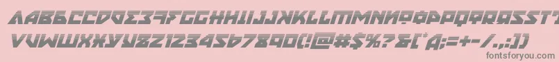 nyethalfital Font – Gray Fonts on Pink Background