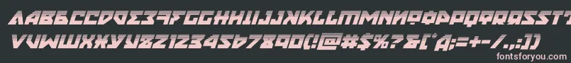 nyethalfital Font – Pink Fonts on Black Background