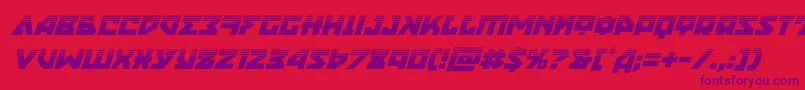 nyethalfital Font – Purple Fonts on Red Background