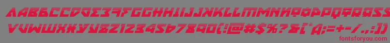 nyethalfital-Schriftart – Rote Schriften auf grauem Hintergrund