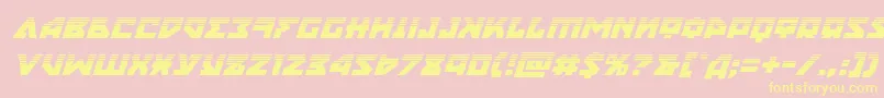 nyethalfital Font – Yellow Fonts on Pink Background