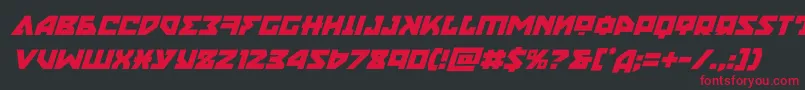 nyetital Font – Red Fonts on Black Background