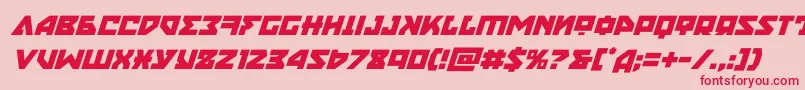 nyetital Font – Red Fonts on Pink Background