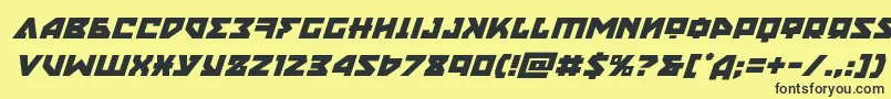 nyetital Font – Black Fonts on Yellow Background