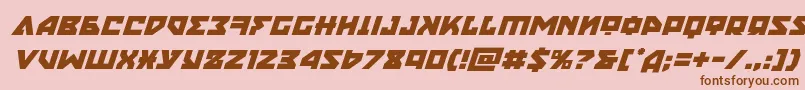 nyetital Font – Brown Fonts on Pink Background