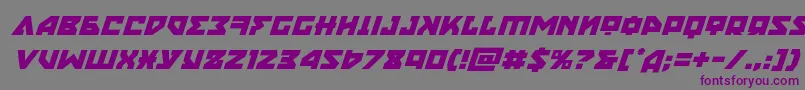 nyetital Font – Purple Fonts on Gray Background