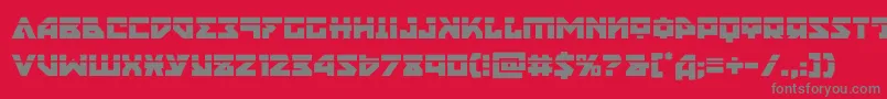 Шрифт nyetlaser – серые шрифты на красном фоне