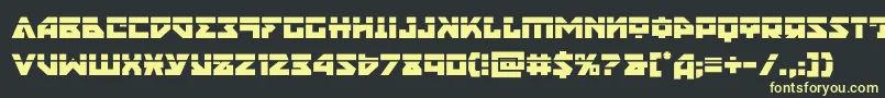 Шрифт nyetlaser – жёлтые шрифты на чёрном фоне