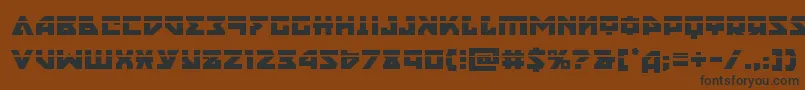 nyetlaser Font – Black Fonts on Brown Background