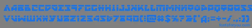 nyetlaser Font – Blue Fonts on Gray Background