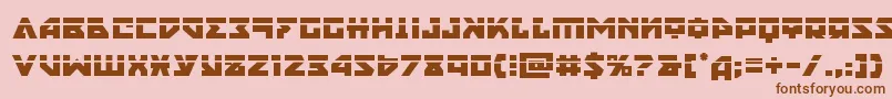 nyetlaser Font – Brown Fonts on Pink Background