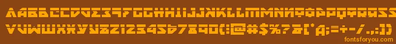 nyetlaser Font – Orange Fonts on Brown Background