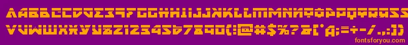 nyetlaser Font – Orange Fonts on Purple Background