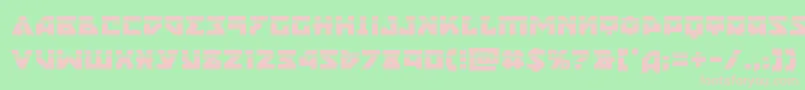 nyetlaser Font – Pink Fonts on Green Background