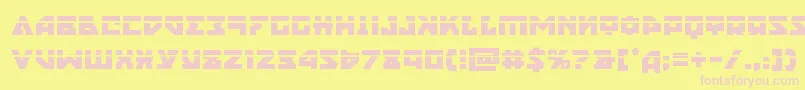 nyetlaser Font – Pink Fonts on Yellow Background