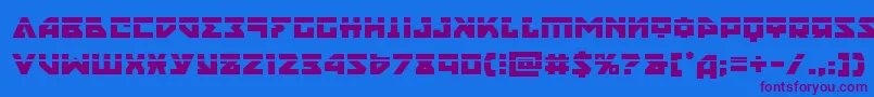 Weitere Informationen zur nyetlaser-Schriftart nyetlaser-Schriftart – Violette Schriften auf blauem Hintergrund
