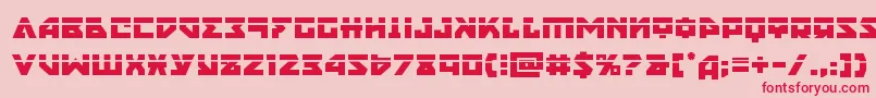 nyetlaser Font – Red Fonts on Pink Background