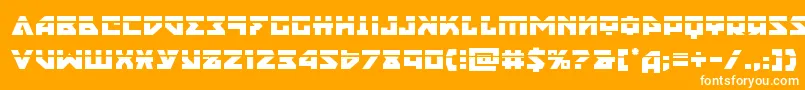 nyetlaser Font – White Fonts on Orange Background