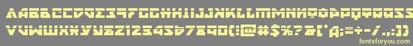 nyetlaser Font – Yellow Fonts on Gray Background