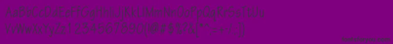 Eskiztwocondc Font – Black Fonts on Purple Background