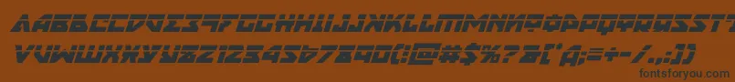nyetlaserital Font – Black Fonts on Brown Background