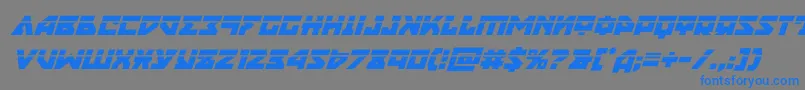 nyetlaserital Font – Blue Fonts on Gray Background