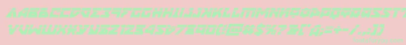 nyetlaserital Font – Green Fonts on Pink Background