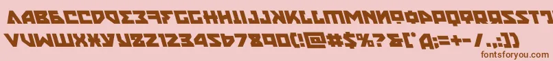 nyetleft Font – Brown Fonts on Pink Background