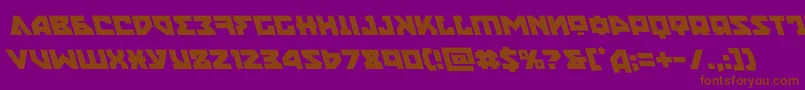 nyetleft Font – Brown Fonts on Purple Background