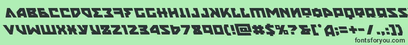 nyetleft Font – Black Fonts on Green Background