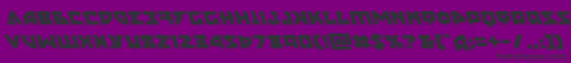 Шрифт nyetleft – чёрные шрифты на фиолетовом фоне