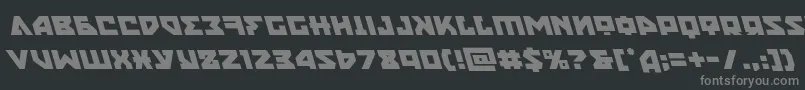 nyetleft Font – Gray Fonts on Black Background