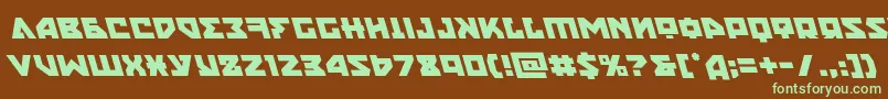 nyetleft Font – Green Fonts on Brown Background