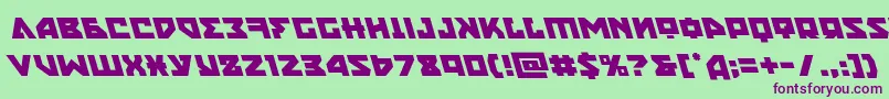 nyetleft Font – Purple Fonts on Green Background