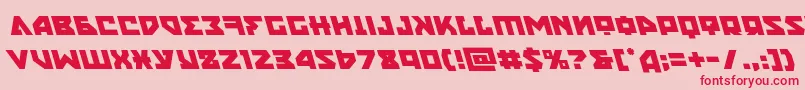 Шрифт nyetleft – красные шрифты на розовом фоне