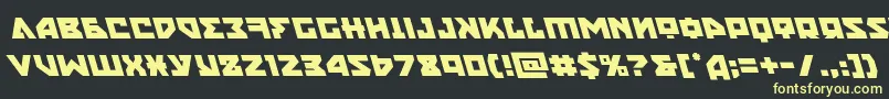 nyetleft Font – Yellow Fonts on Black Background