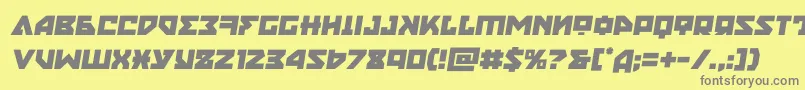 nyetsemital Font – Gray Fonts on Yellow Background