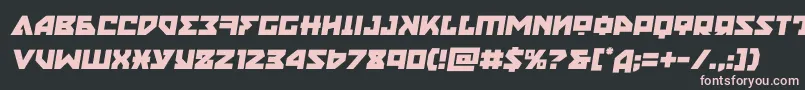 nyetsemital Font – Pink Fonts on Black Background