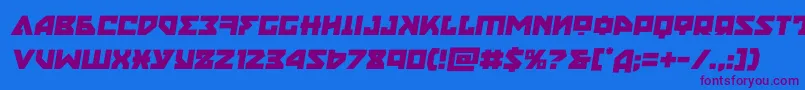 Weitere Informationen zur nyetsemital-Schriftart nyetsemital-Schriftart – Violette Schriften auf blauem Hintergrund