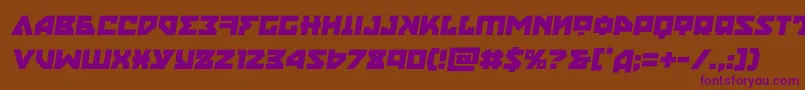 nyetsemital Font – Purple Fonts on Brown Background