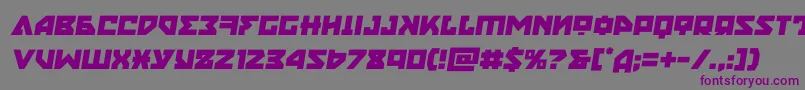 nyetsemital Font – Purple Fonts on Gray Background