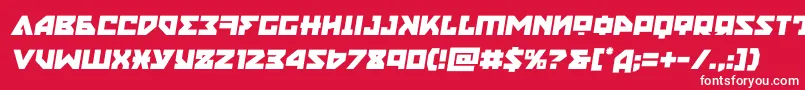 nyetsemital Font – White Fonts on Red Background